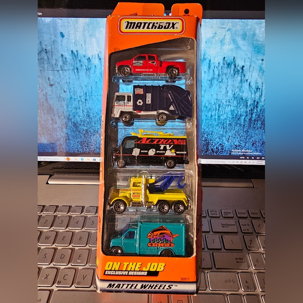 On the Job Matchbox car set
